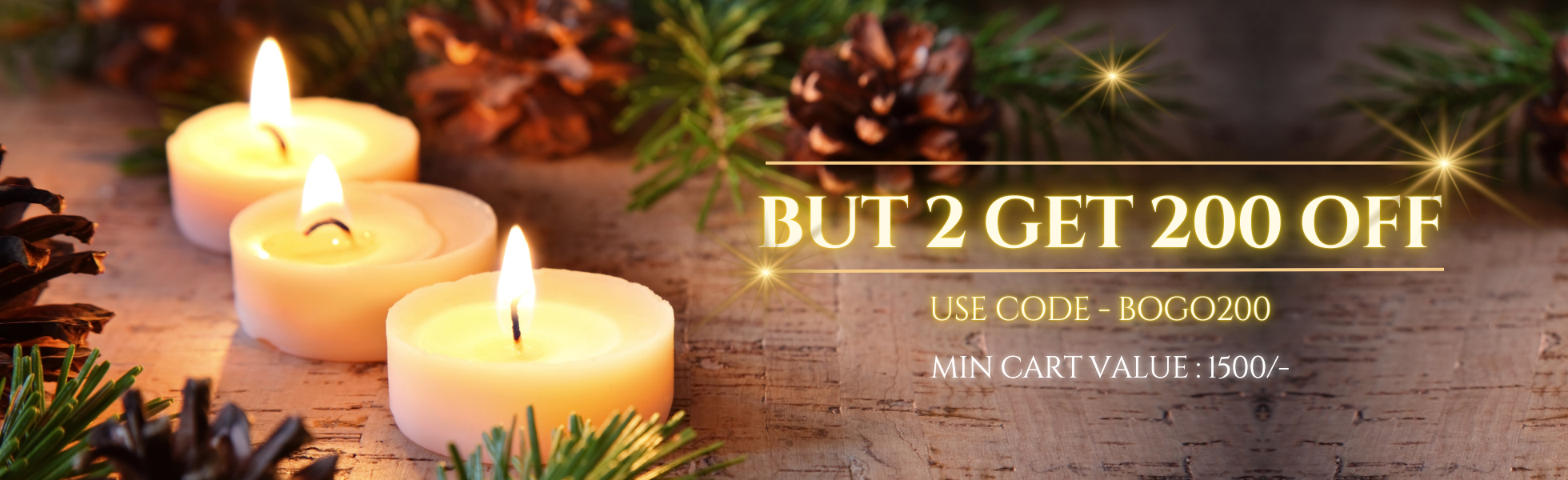 Buy 2 Get 200 OFF Banner