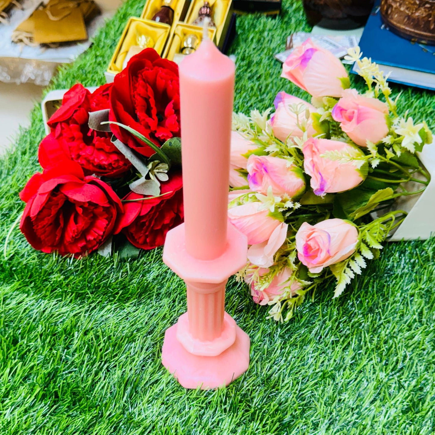 Designer Soy Wax Pillar Taper Candles