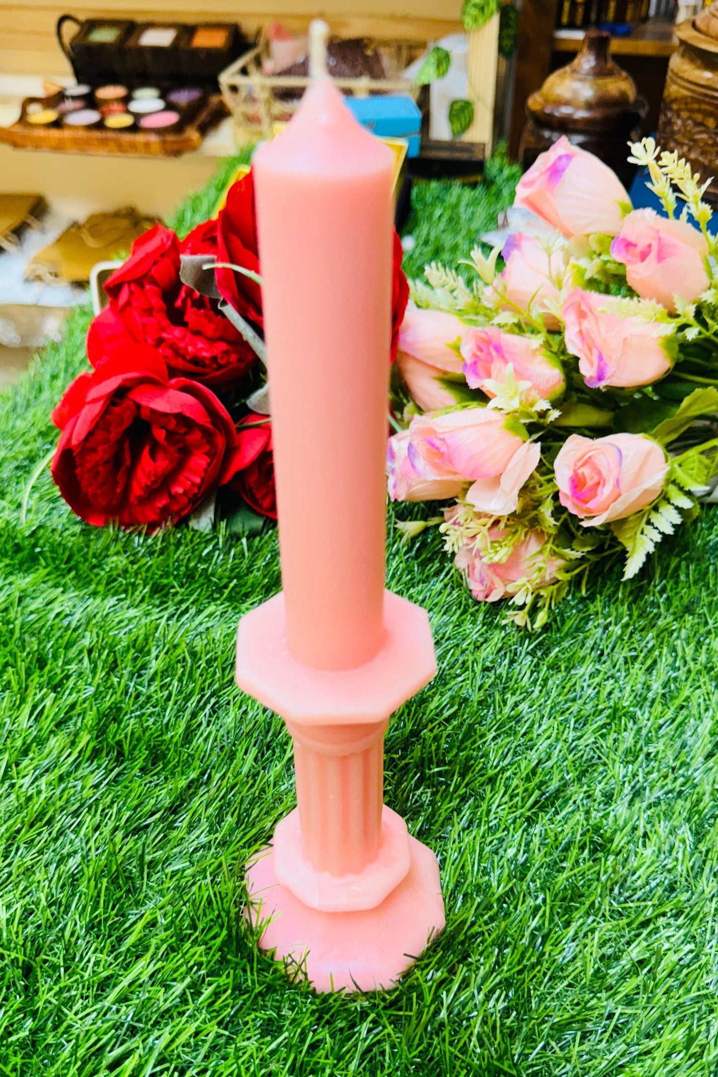 Designer Soy Wax Pillar Taper Candles