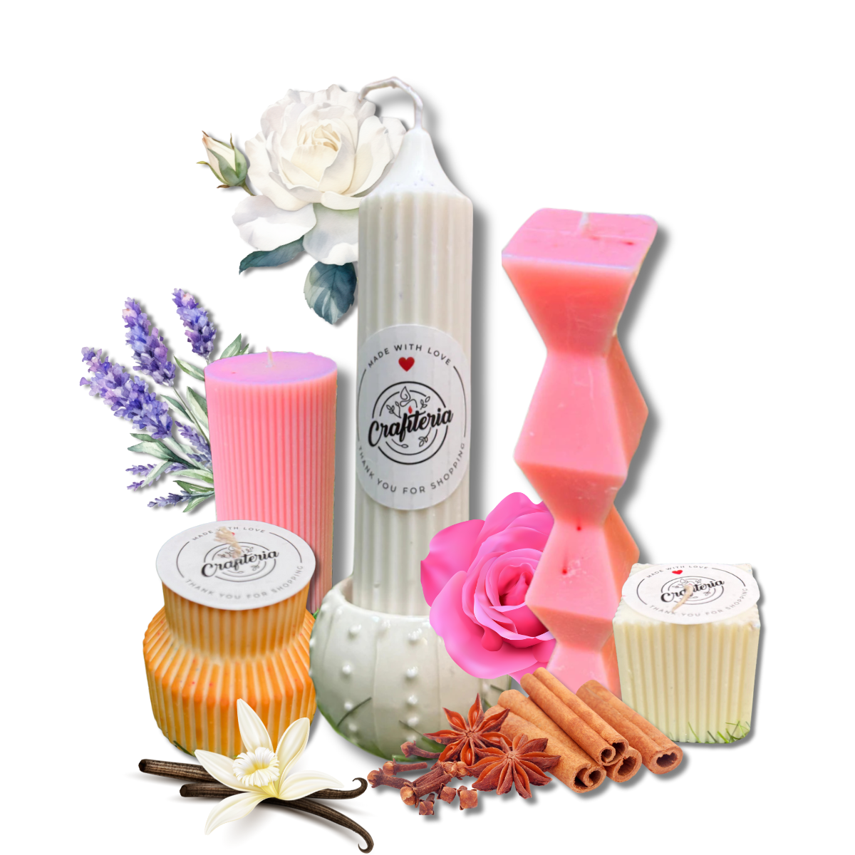 Premium Pillar Candle by Crafiteria