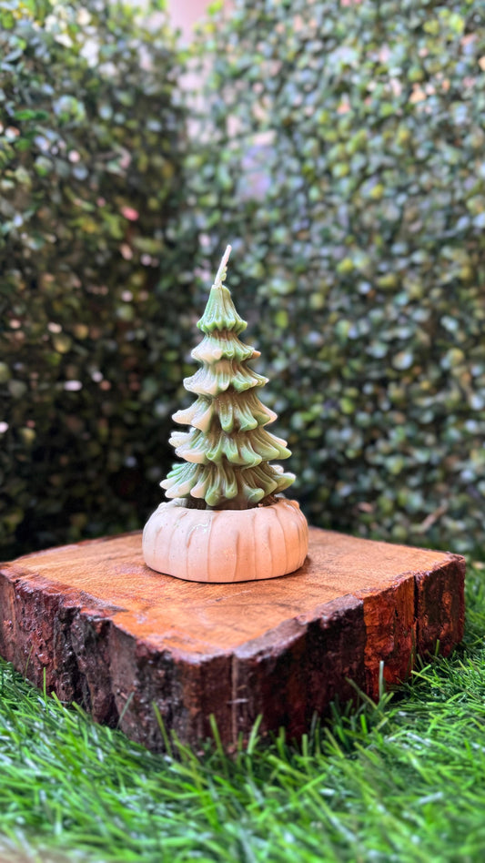 Christmas Tree-Themed Soy Wax Candle