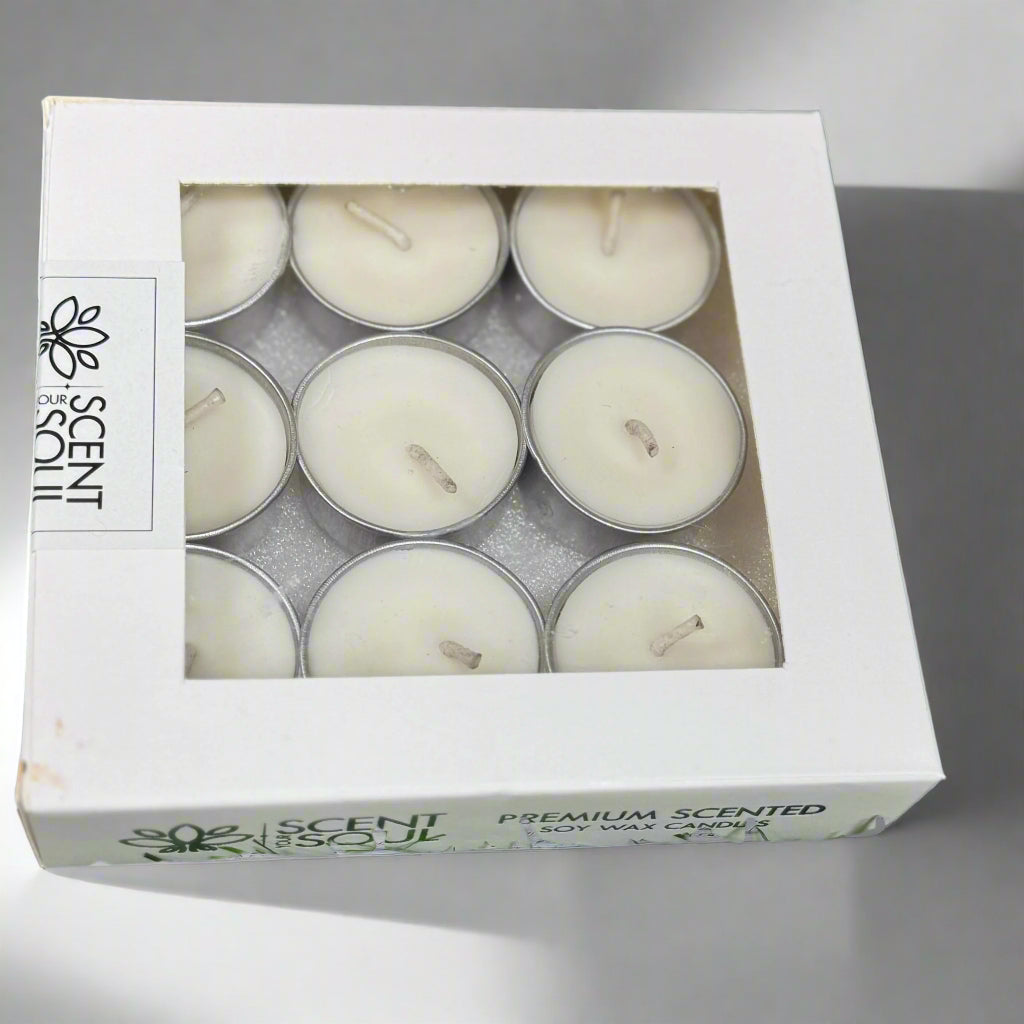 Premium Scented Soy Wax Tealight Candles (Pack of 9) – Best Diwali Gift Set for Corporate, Friend and Family Gifting
