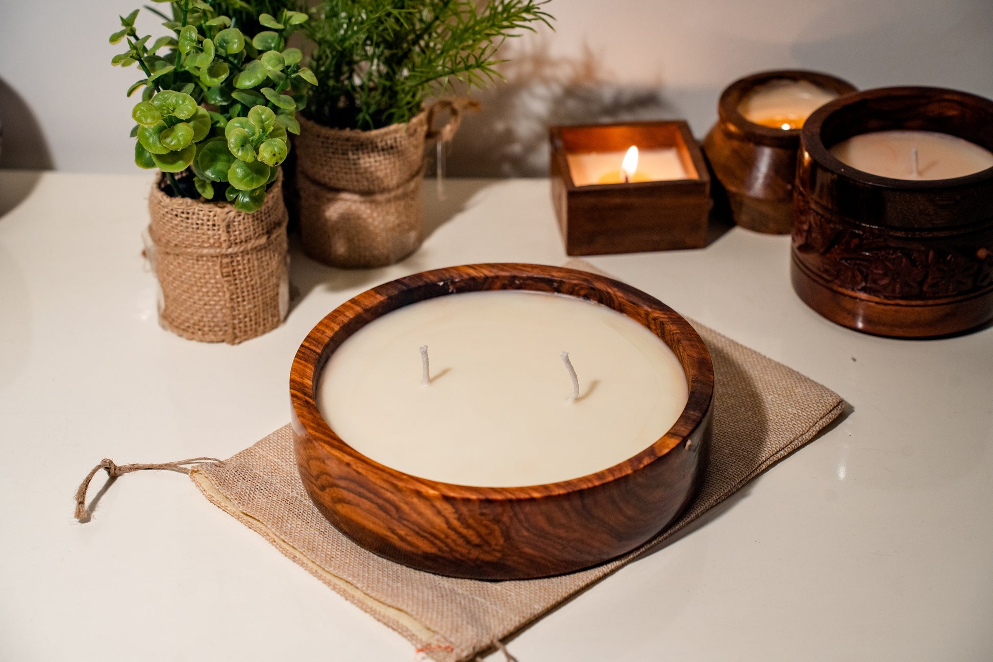 Two Wick Soy Wax Scented Candle