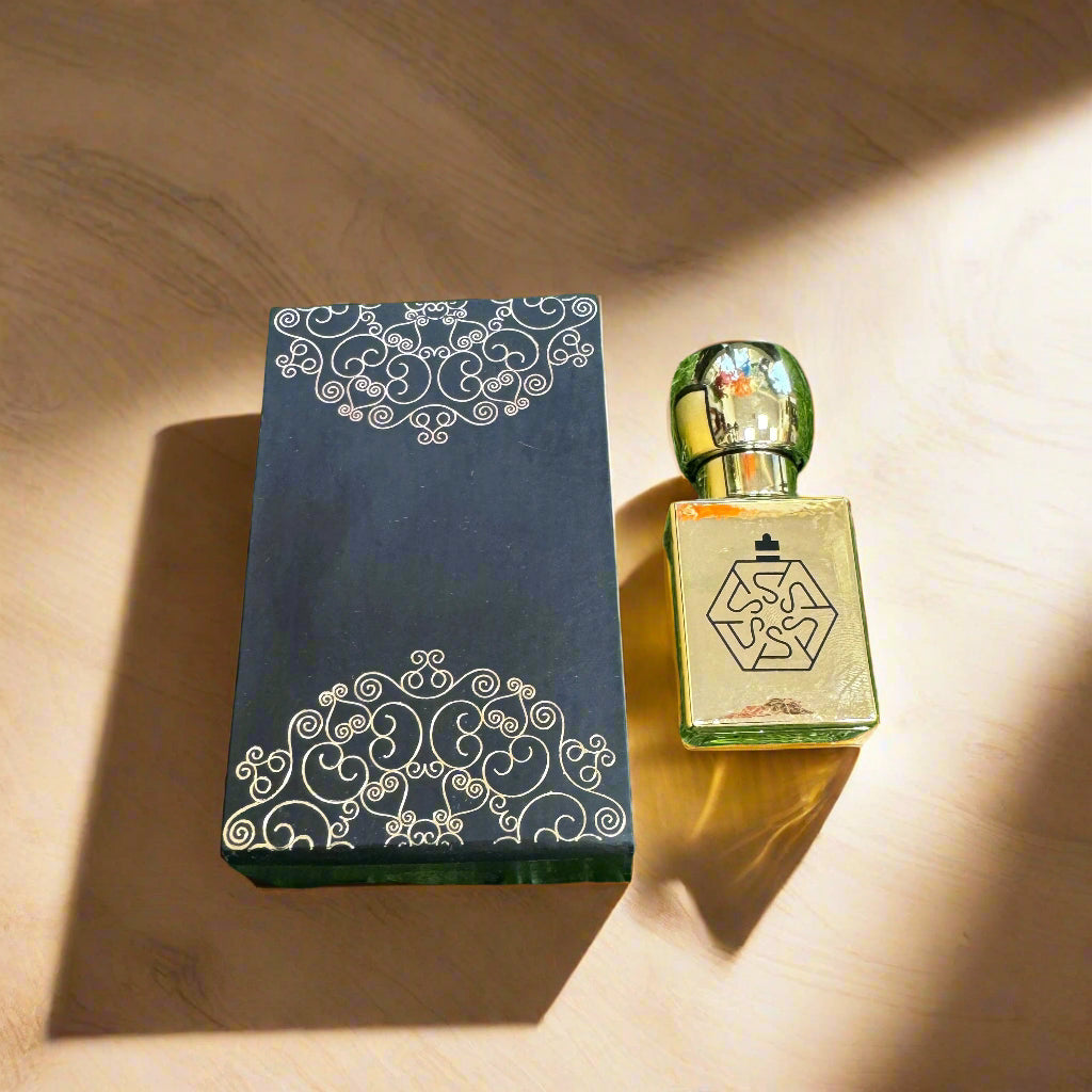 Roll-On Attar Perfume in Golden Coating Premium Bottle