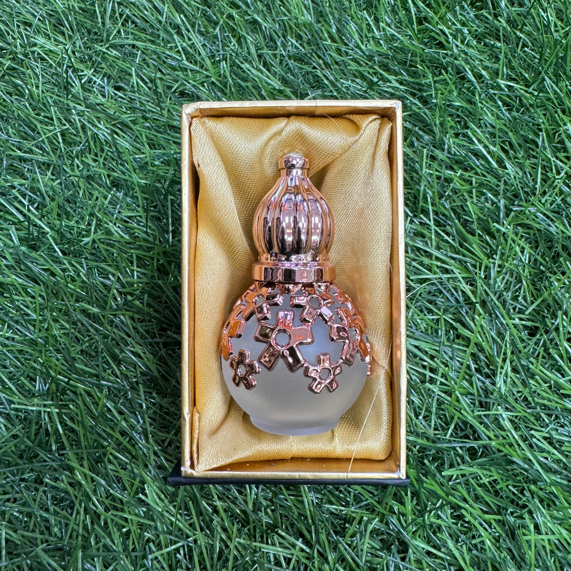 Attar Vintage Matte Bottle with Rose Gold Work