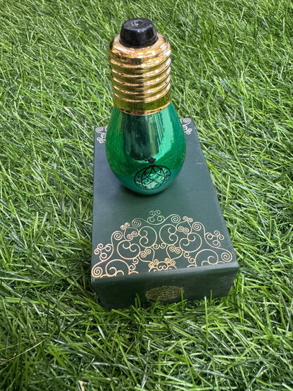 Attar Bulb-Shaped Antique and Fancy Bottle in Green