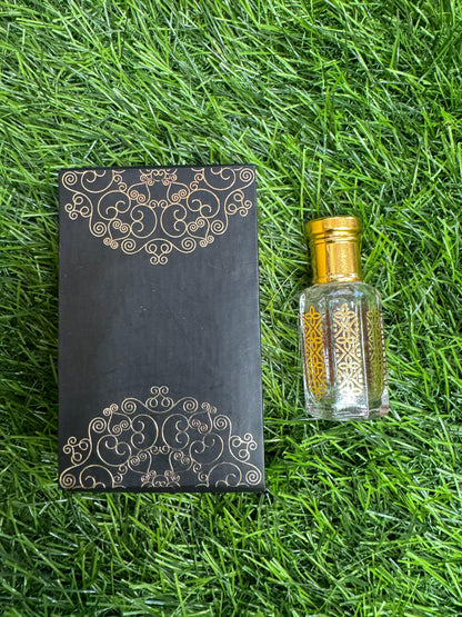 Roll On Attar in Arabian Golden Nakkashi bottle