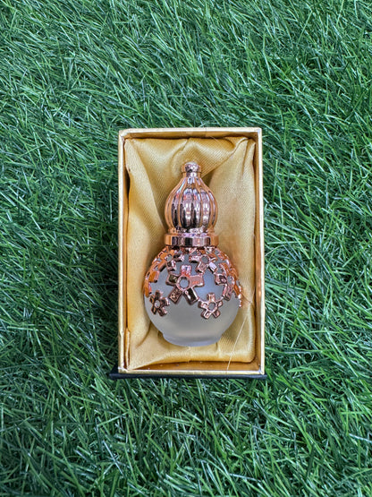 Roll On Attar Vintage Matte Bottle with Rose Gold Work